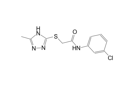 N-(3-chlorophenyl)-2-[(5-methyl-4H-1,2,4-triazol-3-yl)sulfanyl]acetamide