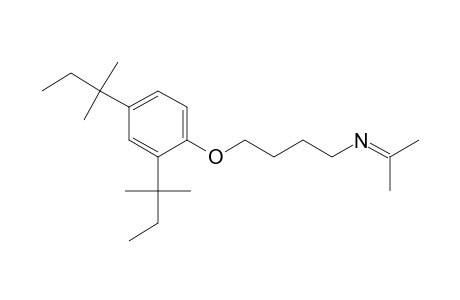 1-Butanamine, 4-[2,4-bis(1,1-dimethylpropyl)phenoxy]-N-(1-methylethylidene)-