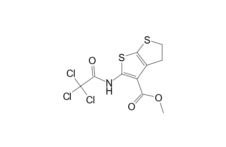 4,5-DIHYDRO-2-(2,2,2-TRICHLOROACETAMIDO)THIENO[2,3-b]THIOPHENE-3-CARBOXYLIC ACID, METHYL ESTER