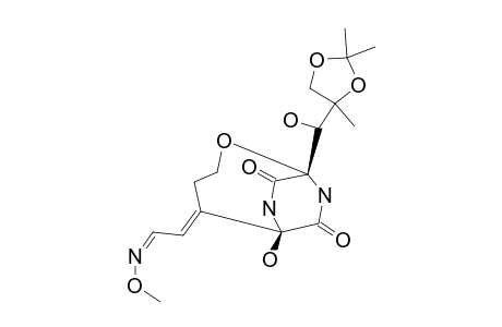 (5E,5BZ)-5A-FORMYLBICYCLOMYCIN-O-METHYLOXIME-C-2',C-3'-ACETONIDE