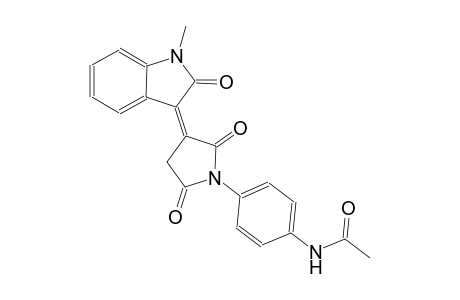 acetamide, N-[4-[(3Z)-3-(1,2-dihydro-1-methyl-2-oxo-3H-indol-3-ylidene)-2,5-dioxopyrrolidinyl]phenyl]-