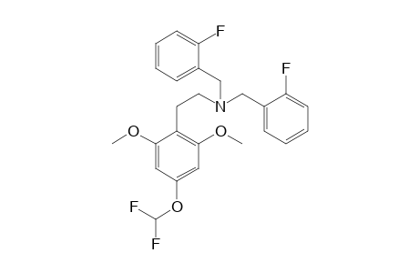 N,N-Bis(2-Fluorobenzyl)-4-difluoromethoxy-2,6-dimethoxyphenethylamine
