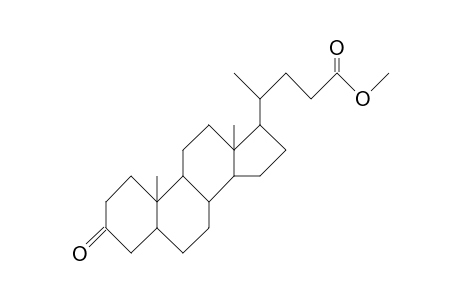 Cholan-24-oic acid, 3-oxo-, methyl ester, (5.beta.)-