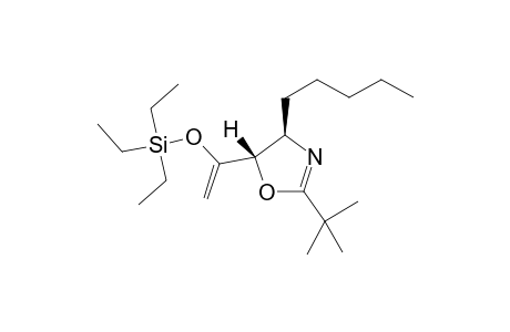 (4R*,5S*)-2-(tert-butyl)-4-pentyl-5-(1-(triethylsiloxy)vinyl)-4,5-dihydrooxazole