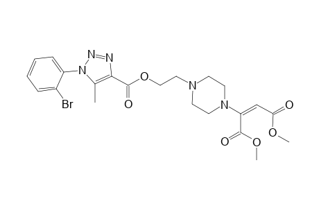 1-[2-(1-(2-Bromophenyl)-5-methyl-1H-1,2,3-triazole-4-carboyloxyl)eth-1-yl]-4-[(E)-1,2-(dimethoxycarbonyl)ethen-1-yl]piperazine