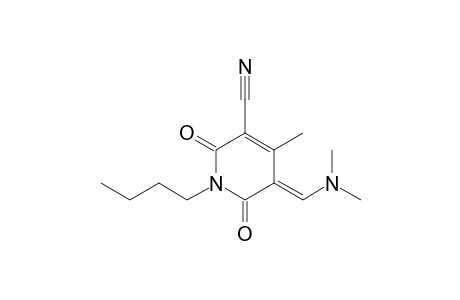 1-Butyl-4-methyl-5-dimethylaminomethylene-2,6-dioxo-1,2,5,6-tetrahydropyridine-3-carbonitrile