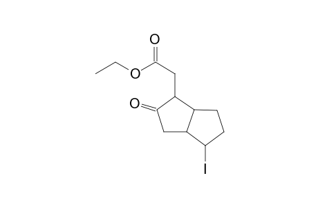 (+-)-(1'R,2'S,5R,6R)Ethyl-6-iodo-3'-oxobicyclo[3.3.0]oct-2'-yl acetate