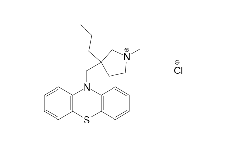 10-[(1-ethyl-3-propyl-3-pyrrolidinyl)methyl]phenothiazine, monohydrochloride