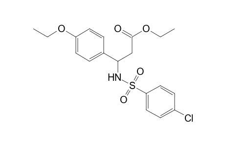 3-[(4-chlorophenyl)sulfonylamino]-3-(4-ethoxyphenyl)propanoic acid ethyl ester