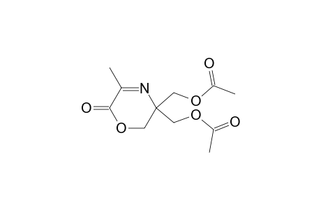 5,5-Bis(acetoxymethyl)-5,6-dihydro-3-methyl-1,4-oxazin-2-one