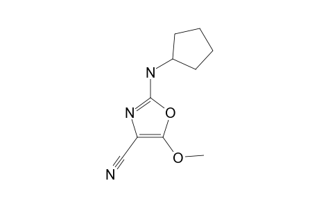 2-(CYCLOPENTYLAMINO)-5-METHOXY-OXAZOL-CARBONITRIL