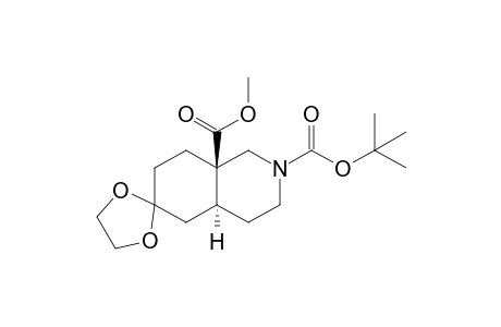 Methyl (1R,6S)-3-(tert-Butoxycarbonyl)spiro[3-azabicyclo[4.4.0]decane-8,2'-[1,3]dioxolane]-1-carboxylate