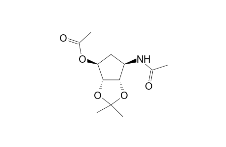(1S,2R,3S,4R)-4-O-Acetylamino-2,3-isopropylidene-1,2,3-cyclopentanetriol 1-acetate
