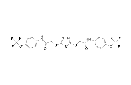 acetamide, 2-[[5-[[2-oxo-2-[[4-(trifluoromethoxy)phenyl]amino]ethyl]thio]-1,3,4-thiadiazol-2-yl]thio]-N-[4-