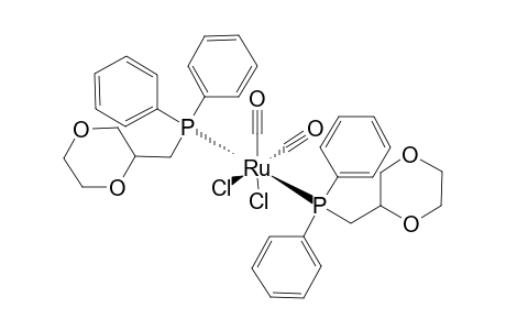 TRANS-DICARBONYL-TRANS-DICHLORO-TRANS-BIS-[(1,4-DIOXANYLMETHYL)-DIPHENYLPHOSPHANE-P]-RUTHENIUM-(2)
