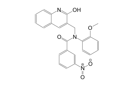 N-[(2-hydroxy-3-quinolinyl)methyl]-N-(2-methoxyphenyl)-3-nitrobenzamide