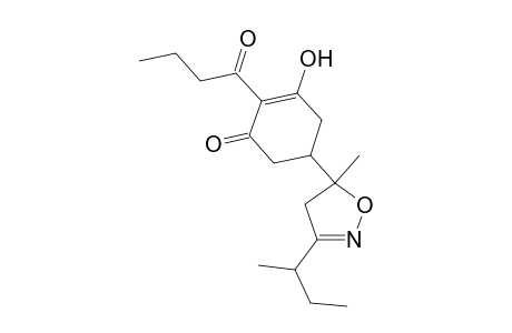 2-Cyclohexen-1-one, 5-[4,5-dihydro-5-methyl-3-(1-methylpropyl)-5-isoxazolyl]-3-hydroxy-2-(1-oxobutyl)-