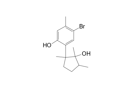 1-(1,2,3-Trimethyl-2-hydroxycyclopentyl)-4-methyl-5-bromo-2-phenol
