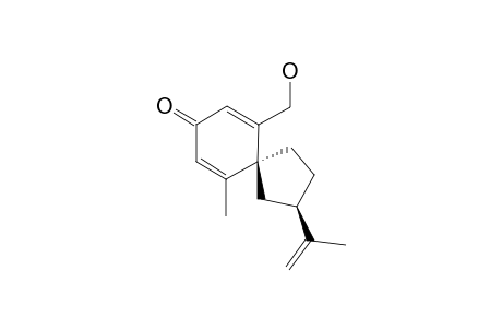 ARGUTOSINE-D;(+)-2-ISOPROPENYL-6-HYDROXYMETHYL-10-METHYLSPIRO-[4,5]-DECA-6,9-DIEN-8-ONE