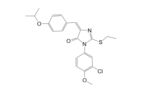 4H-imidazol-4-one, 3-(3-chloro-4-methoxyphenyl)-2-(ethylthio)-3,5-dihydro-5-[[4-(1-methylethoxy)phenyl]methylene]-, (5E)-