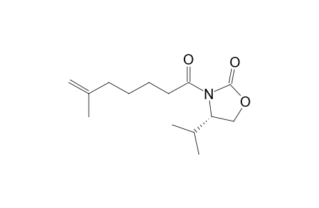 (4S)-3-(6-methyl-1-oxohept-6-enyl)-4-propan-2-yl-2-oxazolidinone