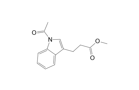 1H-Indole-3-propanoic acid, 1-acetyl-, methyl ester