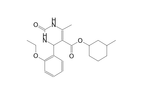 5-pyrimidinecarboxylic acid, 4-(2-ethoxyphenyl)-1,2,3,4-tetrahydro-6-methyl-2-oxo-, 3-methylcyclohexyl ester