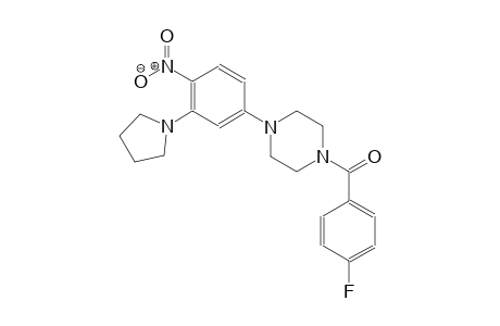 1-(4-fluorobenzoyl)-4-[4-nitro-3-(1-pyrrolidinyl)phenyl]piperazine