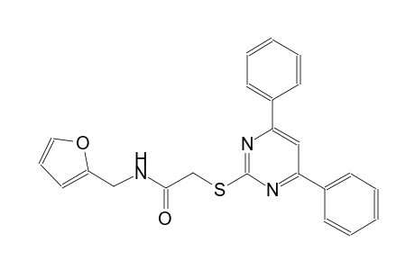 acetamide, 2-[(4,6-diphenyl-2-pyrimidinyl)thio]-N-(2-furanylmethyl)-