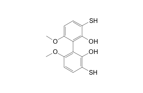 (M)-2-(2-Hydroxy-6-methoxy-3-sulfanylphenyl)-3-methyloxy-6-sulfanylphenol