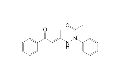 Acetic acid, 2-(1-methyl-3-oxo-3-phenyl-1-propenyl)-1-phenylhydrazide