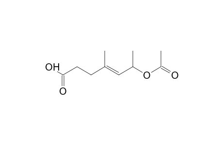 (4E)-6-(Acetyloxy)-4-methyl-4-heptenoic acid