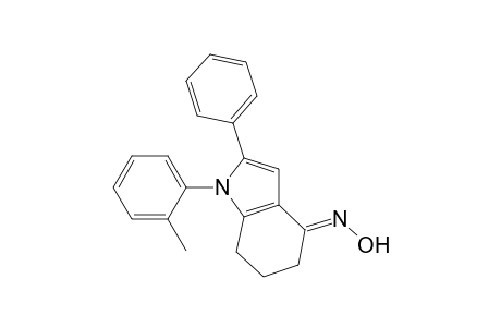 4H-Indol-4-one, 1,5,6,7-tetrahydro-1-(2-methylphenyl)-2-phenyl-, oxime