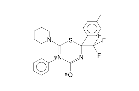 6-PIPERIDINO-5-PHENYL-2-PARA-TOLYL-2-TRIFLUOROMETHYL-2H-1,3,5-THIADIAZIN-5-IO-4-OLATE