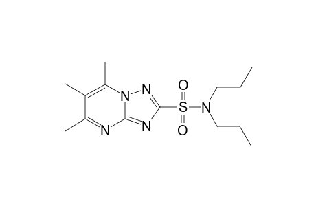 5,6,7-Trimethyl-N,N-dipropyl[1,2,4]triazolo[1,5-a]pyrimidine-2-sulfonamide