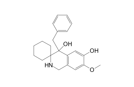 Spiro[cyclohexane-1,3'(2'H)-isoquinoline]-4',6'-diol, 1',4'-dihydro-7'-methoxy-4'-(phenylmethyl)-