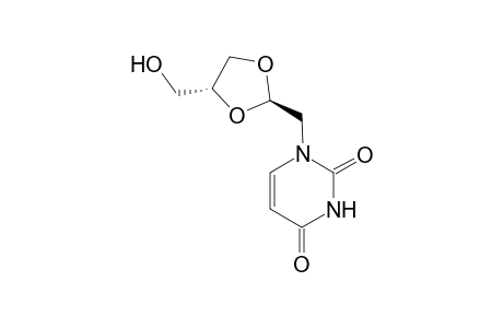 (2S,4S)-4-(Hydroxymethyl)-2-[uracil-1'-ylmethyl]-1,3-dioxolane