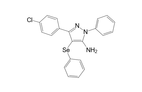 3-(4-Chlorophenyl)-1-phenyl-4-(phenylselanyl)-1H-pyrazol-5-amine