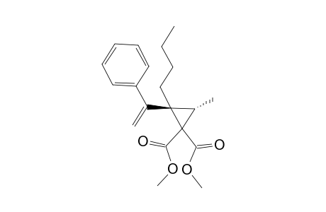 (2R,3S)-2-butyl-3-methyl-2-(1-phenylethenyl)cyclopropane-1,1-dicarboxylic acid dimethyl ester
