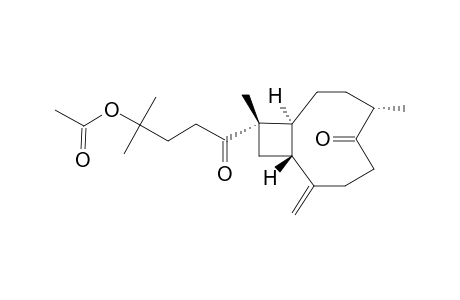 GIBBEROSIN-Q;(1S,4S,9R,11S)-15-ACETOXY-XENIAPHYLLA-8(9)-EN-5,12-DIONE