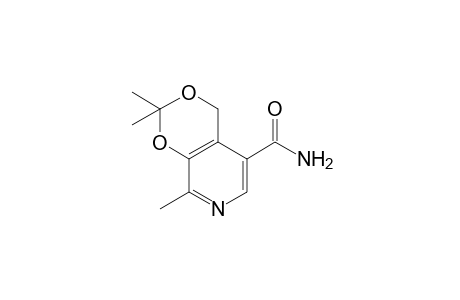 2,2,8-trimethyl-4H-m-dioxino[4,5-c]pyridine-5-carboxamide