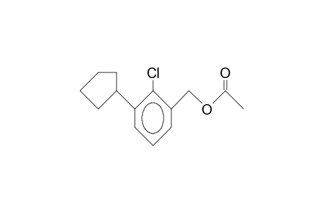 Benzenemethanol, 2-chloro-3-cyclopentyl-, acetate