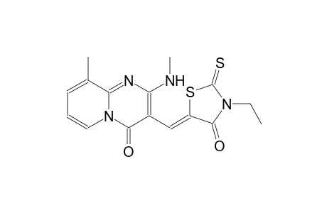 3-[(Z)-(3-ethyl-4-oxo-2-thioxo-1,3-thiazolidin-5-ylidene)methyl]-9-methyl-2-(methylamino)-4H-pyrido[1,2-a]pyrimidin-4-one