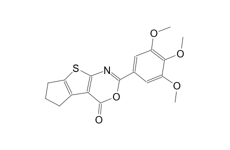 4H,5H-cyclopenta[4,5]thieno[2,3-d][1,3]oxazin-4-one, 6,7-dihydro-2-(3,4,5-trimethoxyphenyl)-