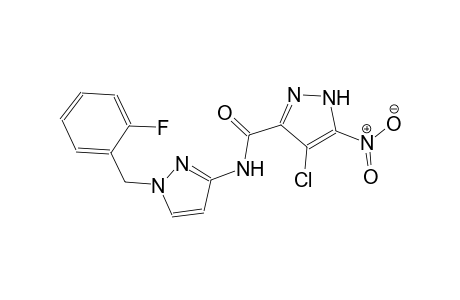 4-chloro-N-[1-(2-fluorobenzyl)-1H-pyrazol-3-yl]-5-nitro-1H-pyrazole-3-carboxamide
