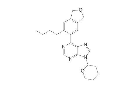 6-(6-butyl-1,3-dihydro-2-benzofuran-5-yl)-9-(oxan-2-yl)purine