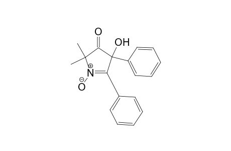 3H-Pyrrol-3-one, 2,4-dihydro-4-hydroxy-2,2-dimethyl-4,5-diphenyl-, 1-oxide