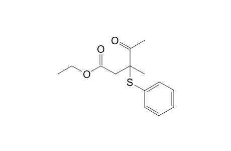 Ethyl 3-acetyl-3-phenylthiobutanoate