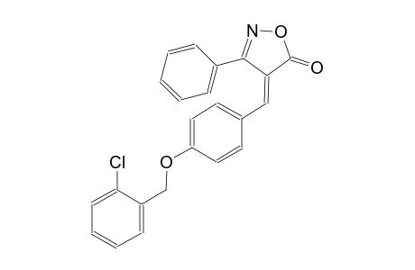 (4E)-4-{4-[(2-chlorobenzyl)oxy]benzylidene}-3-phenyl-5(4H)-isoxazolone