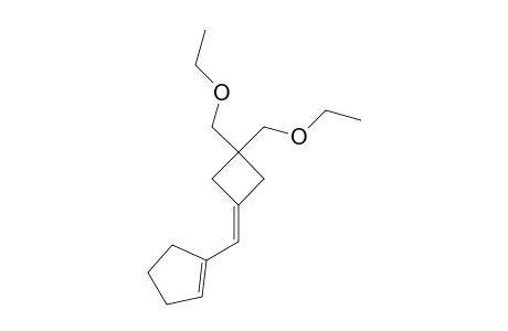 1-{[3,3-Bis(ethoxymethyl)cyclobutylidene]methyl}cyclopent-1-ene